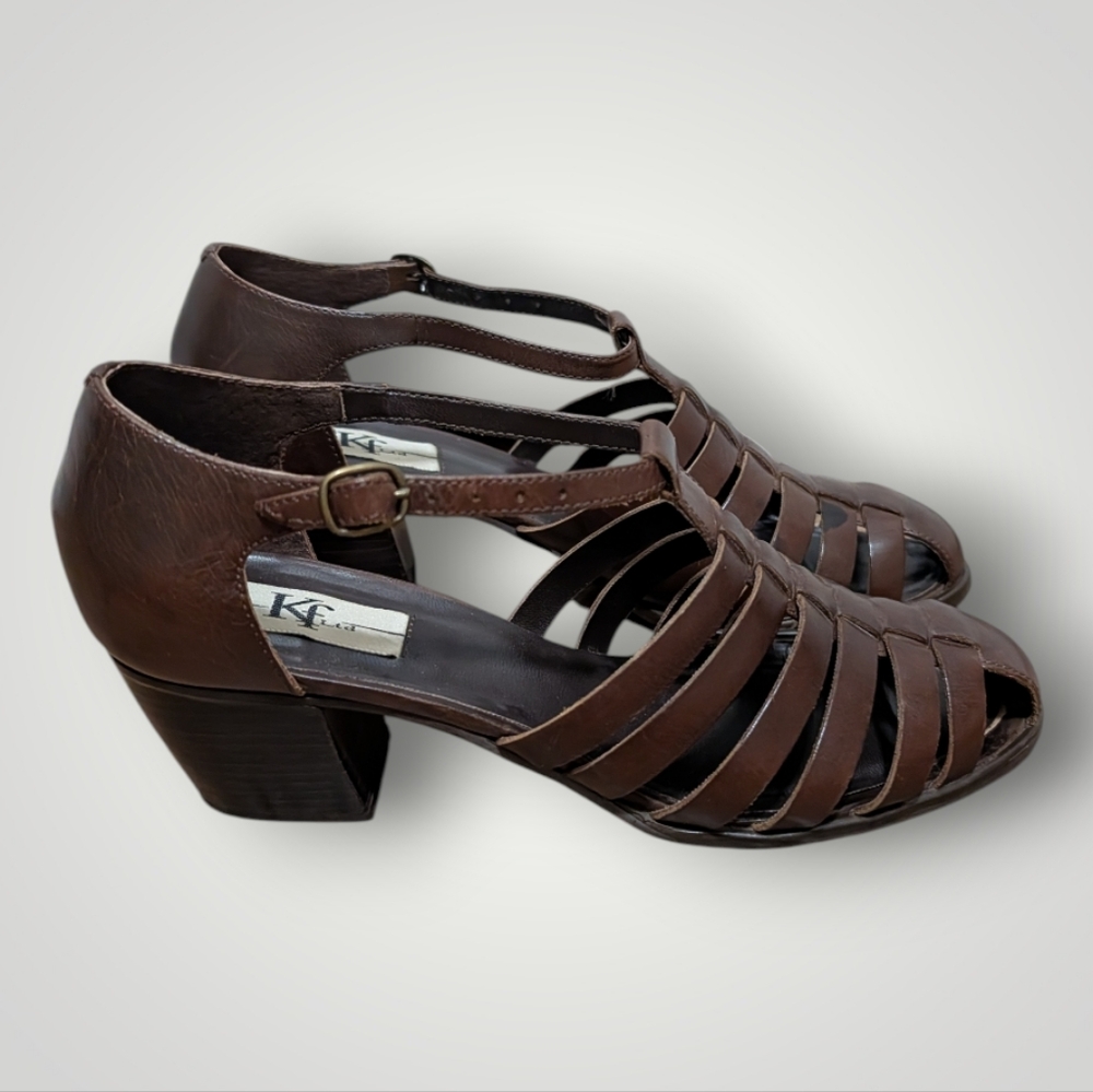 KF LTD Women's Cayman Genuine Leather Sandals - Picture 4 of 12